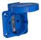 Preview: PCE Schuko Einbausteckdose Anbausteckdose Steckdose 16A 230/250V blau (105-0b)