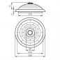 Preview: Kanlux Plafondbeleuchtung Leuchte mit 360° Bewegungsmelder FOGLER DL-240O 2x max 40W, ohne Leuchtmittel (18120)