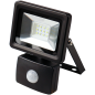 Preview: SHADA LED-Strahler Flutlichtstrahler mit Bewegungsmelder 10W 900lm 4000K schwarz IP44, EEC: A-A++ (0300710) ***RESTPOSTEN***