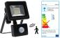 Preview: SHADA LED-Strahler Flutlichtstrahler mit Bewegungsmelder 10W 900lm 4000K schwarz IP44, EEC: A-A++ (0300710) ***RESTPOSTEN***