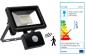 Preview: SHADA LED-Strahler Flutlichtstrahler mit Bewegungsmelder 20W 1800lm 4000K schwarz IP44, EEC: A-A++ (0300711) ***RESTPOSTEN***