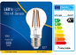 Preview: 1 STÜCK (VPE) SHADA LED Classic E27 806lm 7W, Warmweiss 2700K, A60 klar, Sensor, EEC: A++ (0600127)