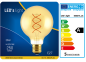 Preview: 1 STÜCK (VPE) SHADA LED Classic E27 250lm 5W, extra-warmweiss 1800K, G95 gold, dimmbar, EEC: A (0600475_01)