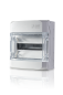 Preview: F-Tronic Aufputz Feuchtraumverteiler IP65, 1-reihig, NEPTUN12SQ, PC mit Belüftungssystem (7270005) ***RESTPOSTEN***