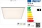 Preview: SHADA LED-Panel 25W 4500lm 4000K neutralweiss, 620x620mm, (UGR19), incl. Driver, EEC: B (0801081)