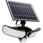 Preview: SHADA Solar-Außenstrahler Wandstrahler mit Sensor - Botshabelo 10W 1000lm 5000K IP44 schwarz (0300414)