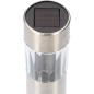 Preview: (4er SET) SHADA Solar-Außenmastleuchte Gartenleuchte mit Sensor - Sofia 1lm 2700K IP44 edelstahl (1000440)