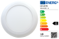 Preview: SHADA LED-Panel rund 18W 1350lm 4000K, Ø 230mm, dimmbar, EEC: E (0800357)