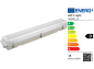 Preview: SHADA LED-Feuchtraum-Wannenleuchte IP65, 2x7,5W 2200lm 4000K, 60cm, EEC: D (2400201_01)