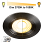 Preview: TeMo T&More® LED Downlight, Deckenspot 6W 420lm 1800K-2700K, Farbe nickel, dimmbar (2025555)