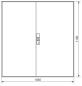 Preview: Hager Zählerschrank 3x eHZ Zählerfeld + 3x Reserve + 1x Verteilerfeld 5-reihig 1100mm mit APZ-Raum ZB34S (inkl. Datenschnittstelle und RJ45-Buchse)