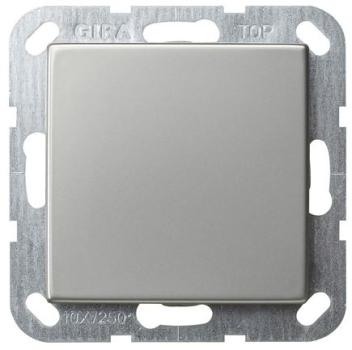 Gira 0127600 System 55 Tastschalter 10 AX 250 V~ mit Wippe Kreuzschalter Edelstahl ***RESTPOSTEN***