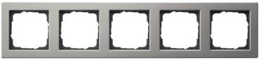 Gira 021533 System 55 Abdeckrahmen 5fach E2 Edelstahl