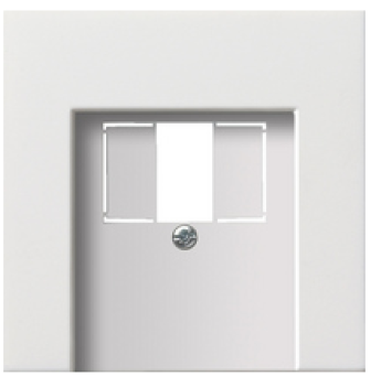 Gira 0276112 Abdeckung für TAE und USB Flächenschalter, Reinweiß glänzend