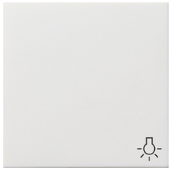 Gira 0285112 Wippe mit Licht Symbol, Flächenschalter Reinweiß glänzend ***RESTPOSTEN***