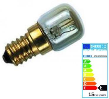 Philips Backofenlampe 300° 240V 15W E14 22x49mm EEC: E (03659950)