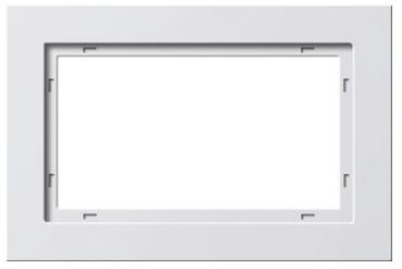 Gira 100129 System 55 Rahmen 1,5-fach E2 reinweiss glänzend
