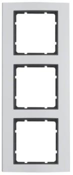 Berker 10133004 Rahmen 3-fach, B.3, Alu/anthrazit matt, Aluminium eloxiert