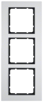 Berker 10136904 Rahmen 3-fach B.7 Alu/anthrazit