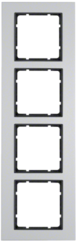 Berker 10146904 Rahmen 4-fach B.7 Alu/anthrazit
