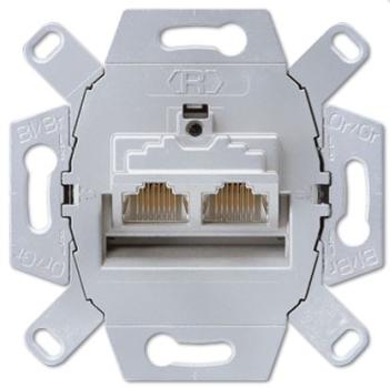 Jung UAE8-8UPOK6 Datendose Cat.6 /Cat.6A iso 2-fach