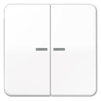 Jung CD595KO5WW Wippe 2-fach mit Kontrollfenster alpinweiss