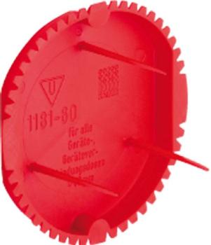 50 STÜCK (VPE) Kaiser 1181-60 Signaldeckel für Gerätedosen rot