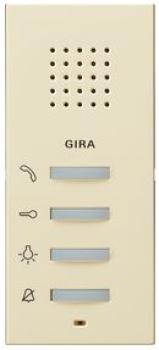 Gira 125001 System 55 Wohnungsstation Aufputz Cremeweiß glänzend