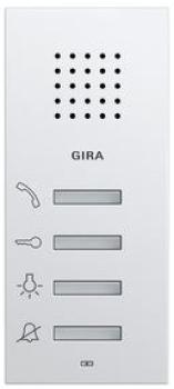 Gira 125003 System 55 Wohnungsstation Aufputz Reinweiß glänzend