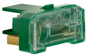 Berker 167601 Glühaggregat mit N-Klemme Modul-Einsätze grün