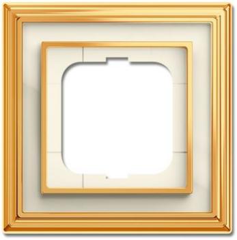 Busch-Jaeger 1721-838 Rahmen 1-fach Messing poliert elfenbeinweiß Busch-dynasty®
