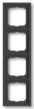 Busch-Jaeger 1724-181K future linear Abdeckrahmen 4-fach Rahmen anthrazit (glanz)