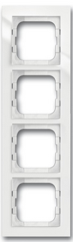 Busch-Jäger 1724-284/11 Rahmen 4-fach, Busch-axcent flat studioweiß