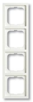 Busch-Jaeger 1724-884K future linear Abdeckrahmen 4-fach Rahmen studioweiß matt