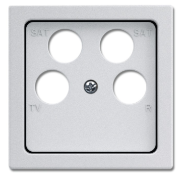 Busch-Jaeger 1743/10-04-83 future linear Abdeckung TV 4-fach alusilber