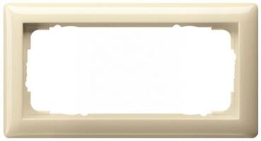 Gira 100201 System 55 Rahmen Standard 55 Cremeweiß glänzend 2-fach ohne Mittelsteg ***RESTPOSTEN***