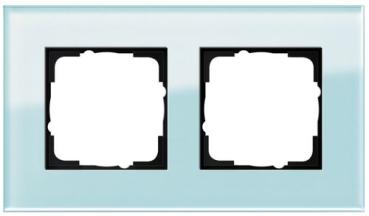 Gira 021218 System 55 Rahmen 2-fach Esprit Glas Mint