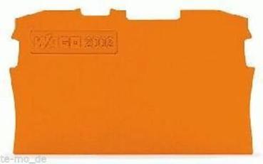 1 Stück WAGO Abschlussplatte u. Zwischenplatte 2002-1292 orange