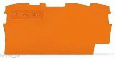 1 Stück WAGO Abschlussplatte u. Zwischenplatte 2002-1392 fuer TOBJOB S orange