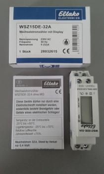 Eltako Wechselstromzähler elektronisch WSZ15DE-32A ohne Zulassung (28032615)