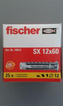 25 STÜCK (VPE) Fischer Spreizdübel SX 12x60 mm Dübellänge (70012)