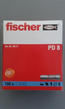 100 STÜCK (VPE) Fischer Plattendübel PD 8x29 mm Dübellänge (24771)