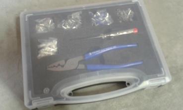 Protec Aderendhülsensortiment im kleinen Koffer mit Zange und Phasenprüfer, PAEHZS 450 (05101606)
