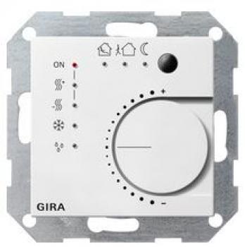 Gira 210003 KNX Stetigregler mit Tasterschnittstelle 4-fach System 55 Reinweiß glänzend