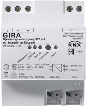 Gira 212200 KNX Spannungsversorgung 320 mA mit integrierter Drossel