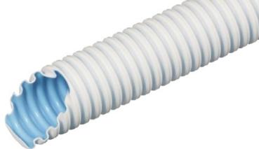 Fränkische FBY-EL-F25 flexibles Wellrohr Isolierrohr M25 / 50 m Ring WEISS (26220025)
