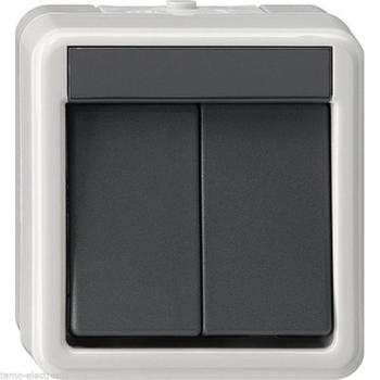 GIRA Aufputz System IP 44 Grau Serientaster 015530 ***RESTPOSTEN***