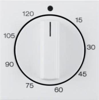 Berker 16338989 Abdeckung Zeitschaltuhr 120 min. S.1 polarweiß glänzend ***RESTPOSTEN***