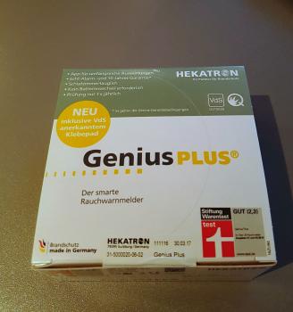 Hekatron 31-5000020-06-02 Genius Plus Rauchwarnmelder mit Klebepad