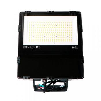 SHADA LED-Strahler Flutlichtstrahler 100W 16000lm 4000K IP66, schwarz EEC: C (230092)